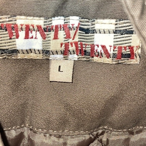 Twenty Twenty Women’s Full Zip With Pockets Large Brown Vest Jacket 20” Pit2Pit - Picture 4 of 7